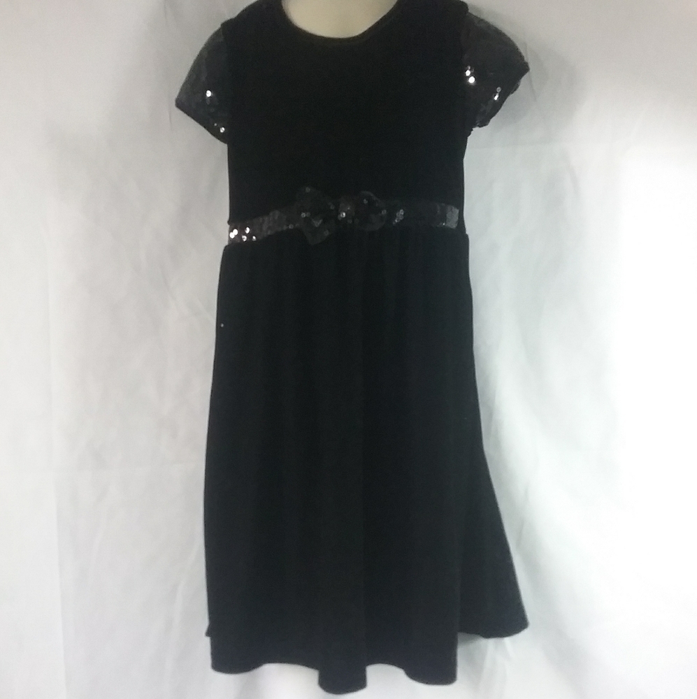 Girls large (10/12) black holiday dress
